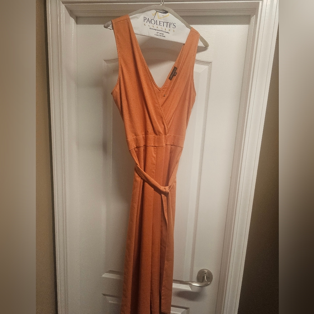 Shinestar Terracotta Sleeveless Dress